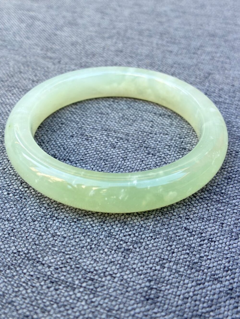 Green Jade Bangle Bracelet - Elegant Women's Jewelry